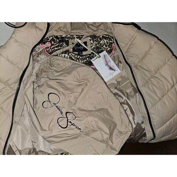 NWT! Jessica Simpson Women's Winter Coat Tan Packable Quilted Puffer 2XL - Picture 8 of 12